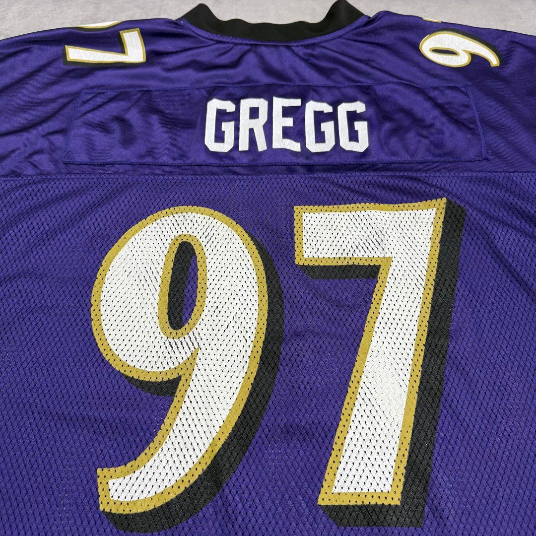 Reebok BALTIMORE RAVENS Gregg♯97 ゲームシャツ