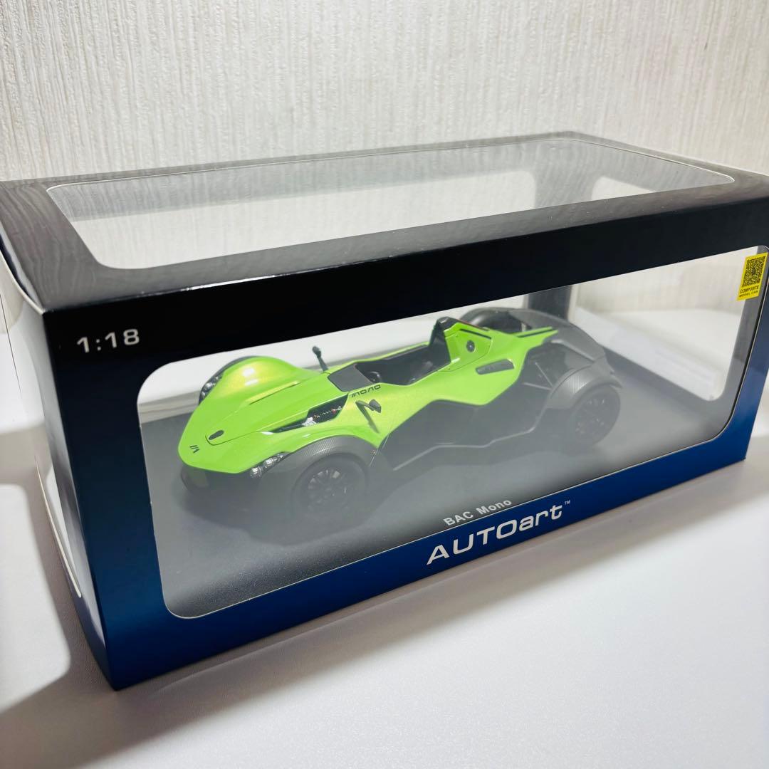【貴重廃盤】AUTOart 1/18 BAC MONO メタリックグリーン 美品