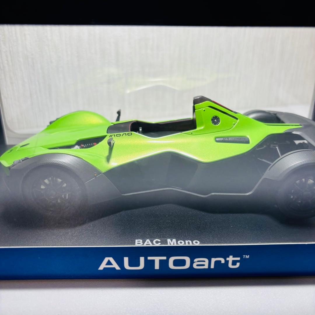 【貴重廃盤】AUTOart 1/18 BAC MONO メタリックグリーン 美品