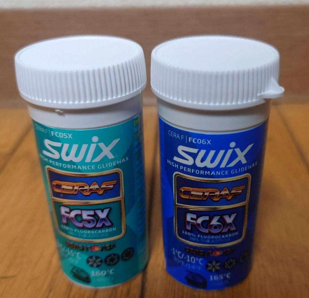 SWIX CERAF FC5X＆FC6X 2本セット100%フッ素入りワックス