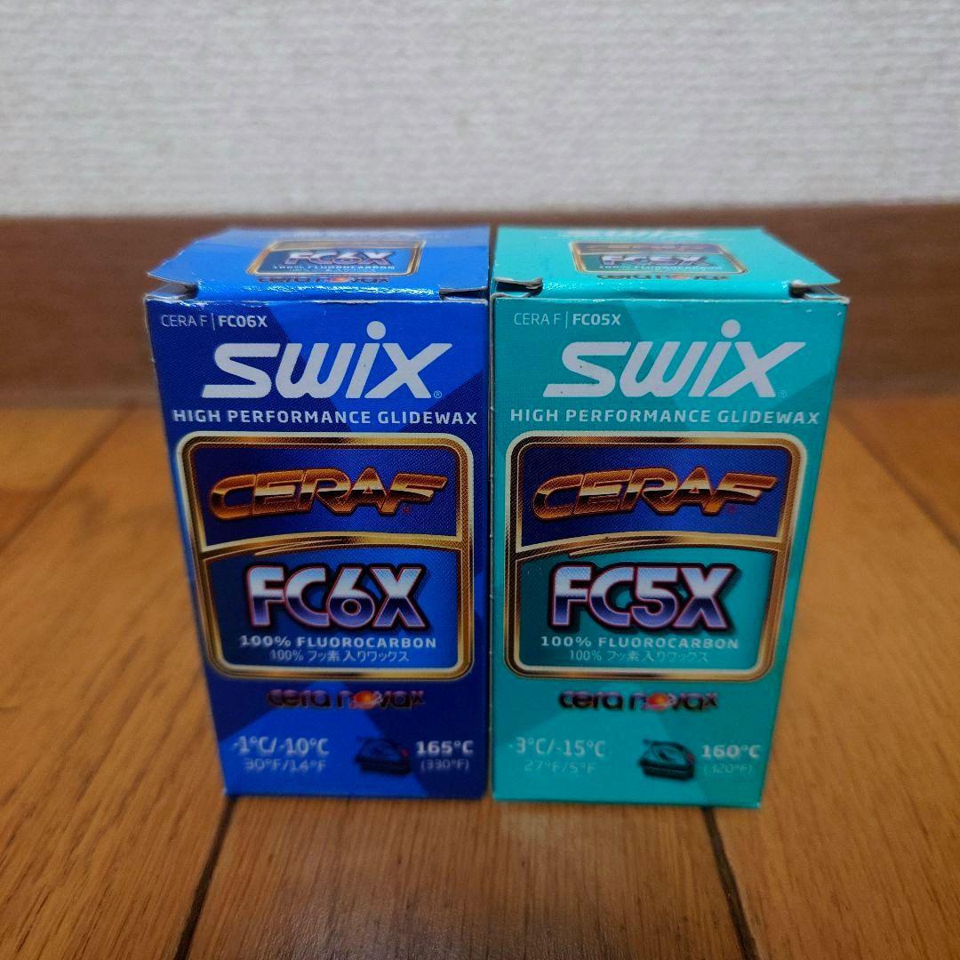 SWIX CERAF FC5X＆FC6X 2本セット100%フッ素入りワックス