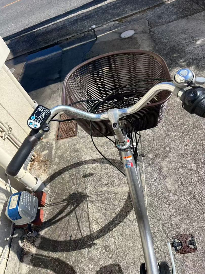 479YAMAHA PAS natura 26インチ電動自転車シルバー