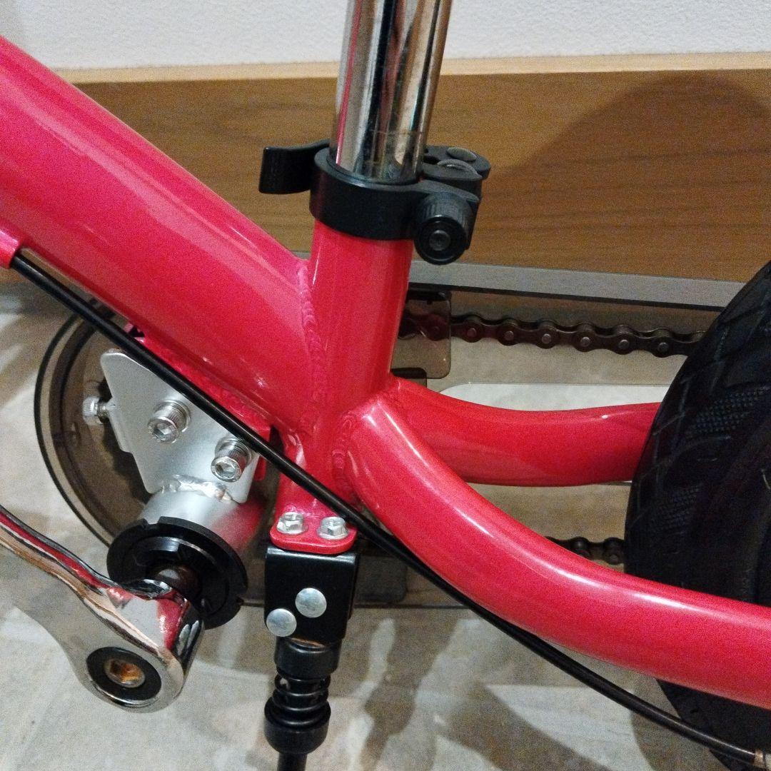 【ほぼ未使用】へんしんバイク2 12インチ ピンク スタンド付