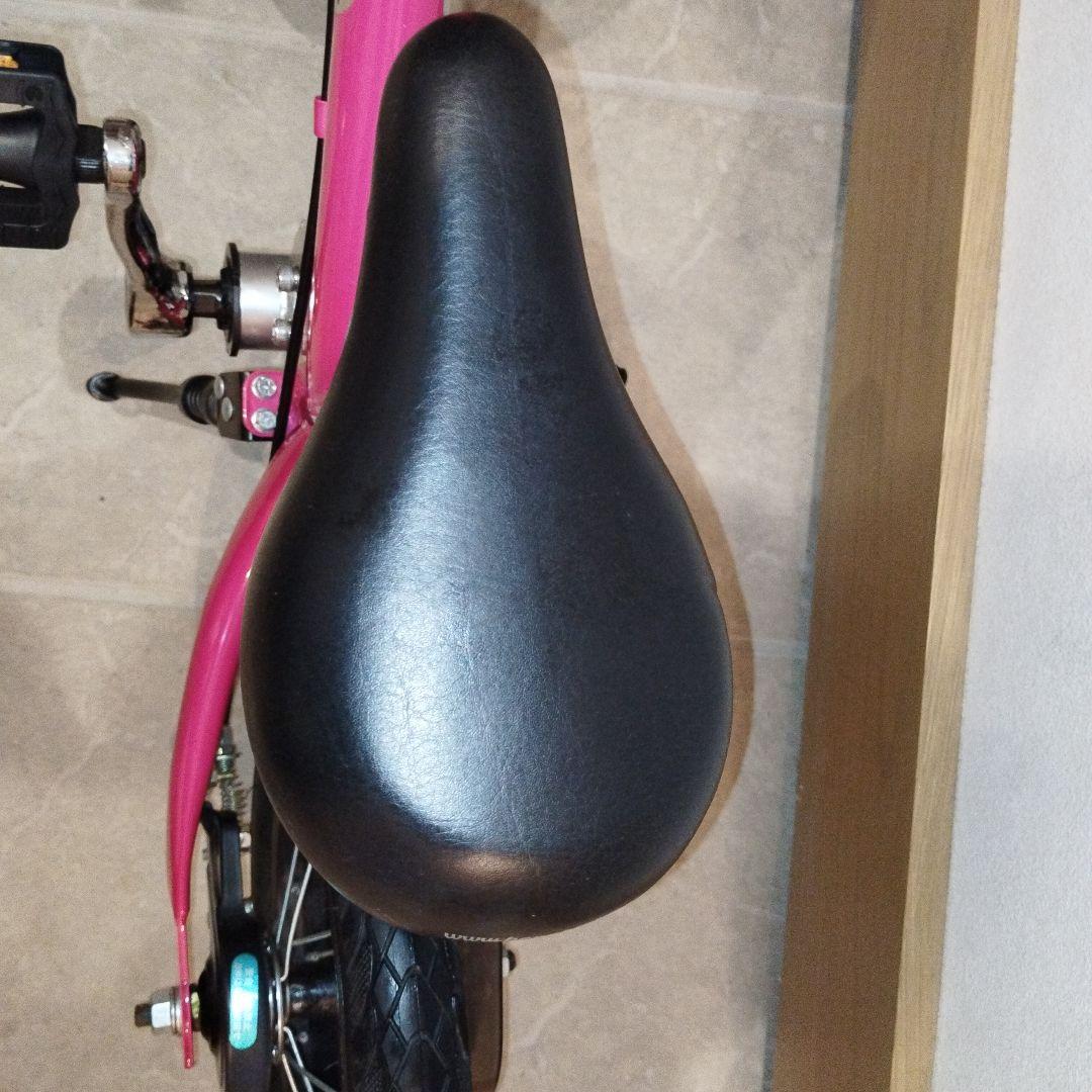 【ほぼ未使用】へんしんバイク2 12インチ ピンク スタンド付