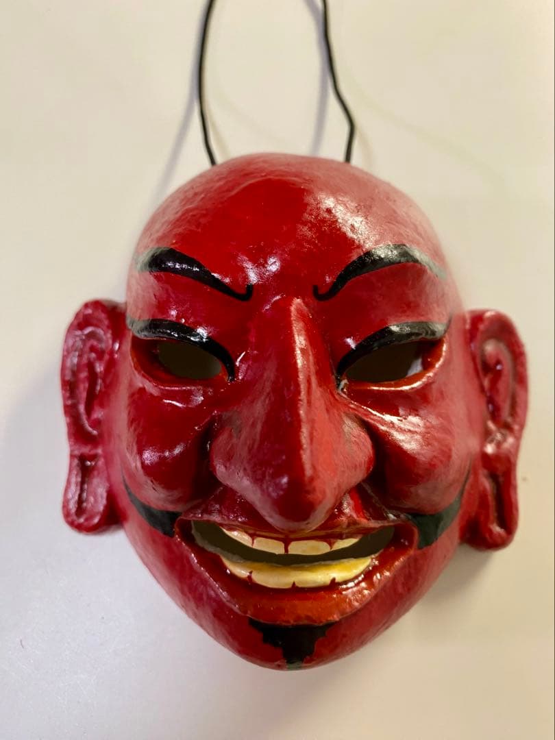 ブータン のお面　仮面　アツァラ　Atsara B