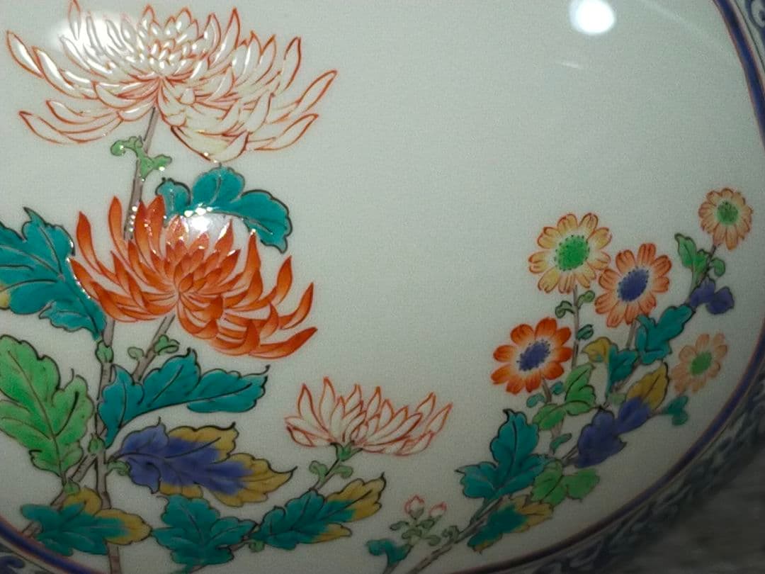 ♥値下げ！小畑仁　柿右衛門様式　特大　花瓶　共箱付き　有田焼　伊万里　骨董　古玩