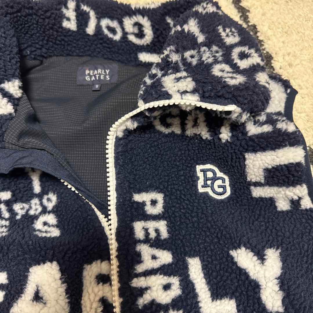 パーリーゲイツ　フリースボアベスト　サイズ5