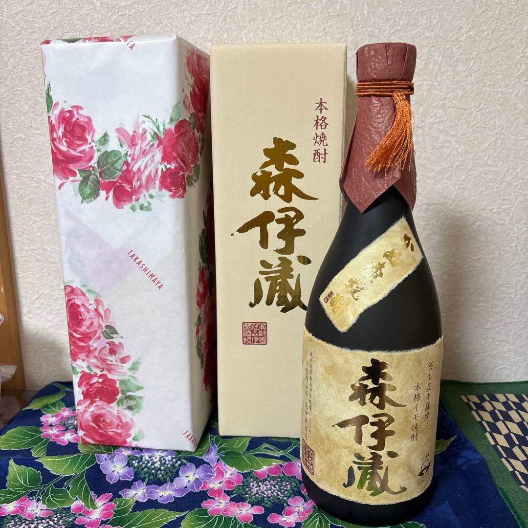【新品1本＆空瓶1本】森伊蔵 本格焼酎 720ml花柄パッケージ