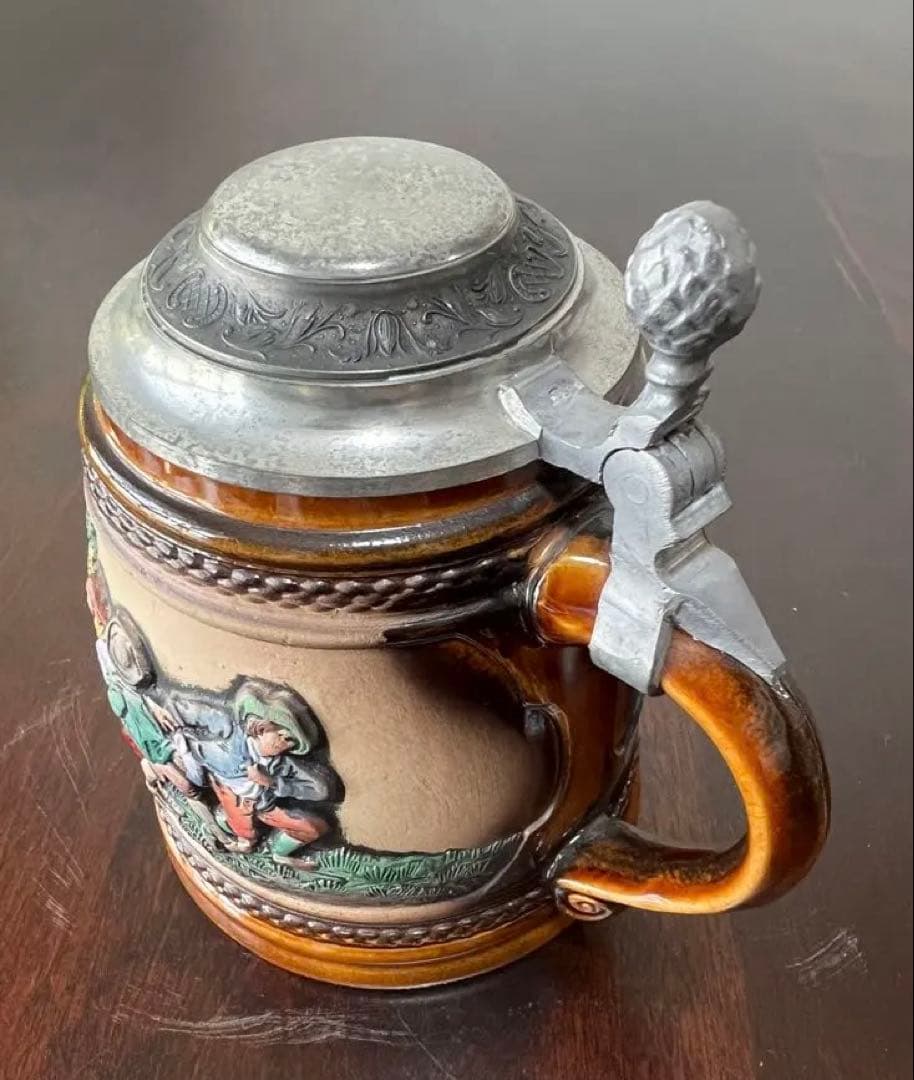 ドイツ土産　ビアジョッキ　ビアマグ　置物　陶器　アンティーク