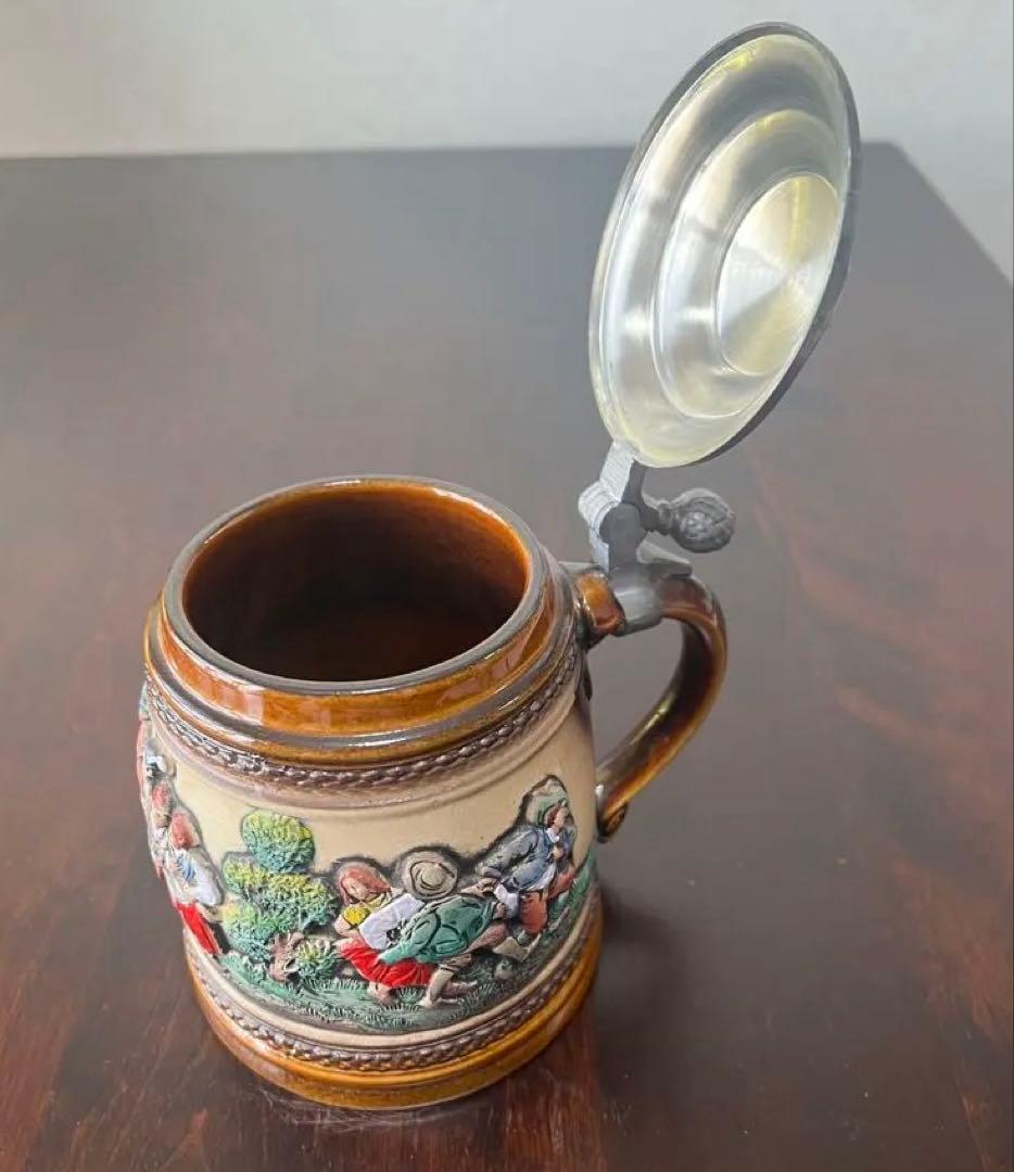 ドイツ土産　ビアジョッキ　ビアマグ　置物　陶器　アンティーク