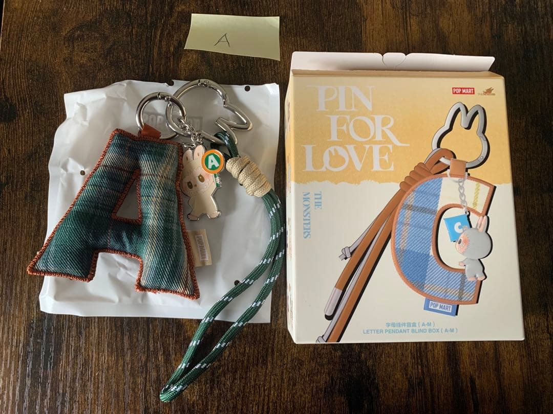 ラブブ PIN FOR LOVE アルファベット ペンダントアソートセット