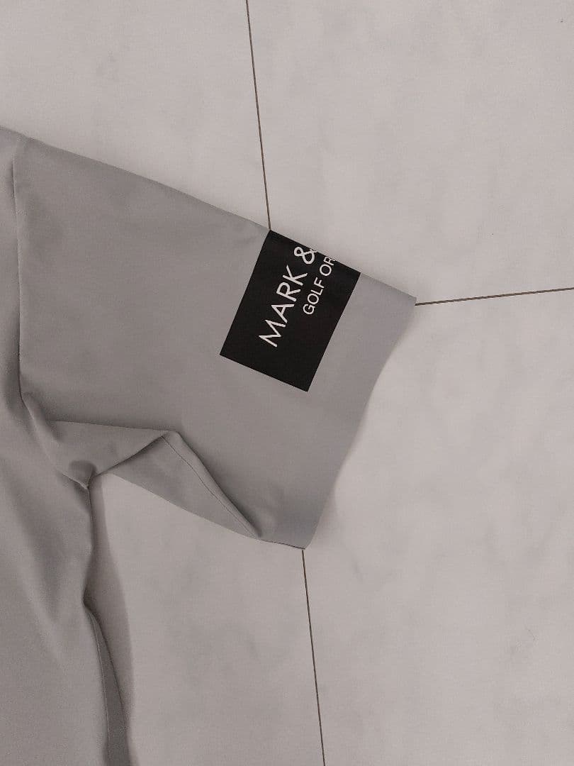 美品　マークアンドロナ　モックネック　半袖 メンズ　ゴルフ　46　マーク&ロナ