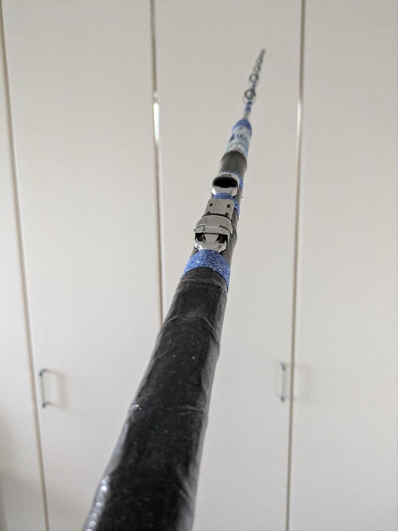 伊勢海老竿　穴釣り　テトラ釣り　布袋竹　和紙　　ハンドメイド