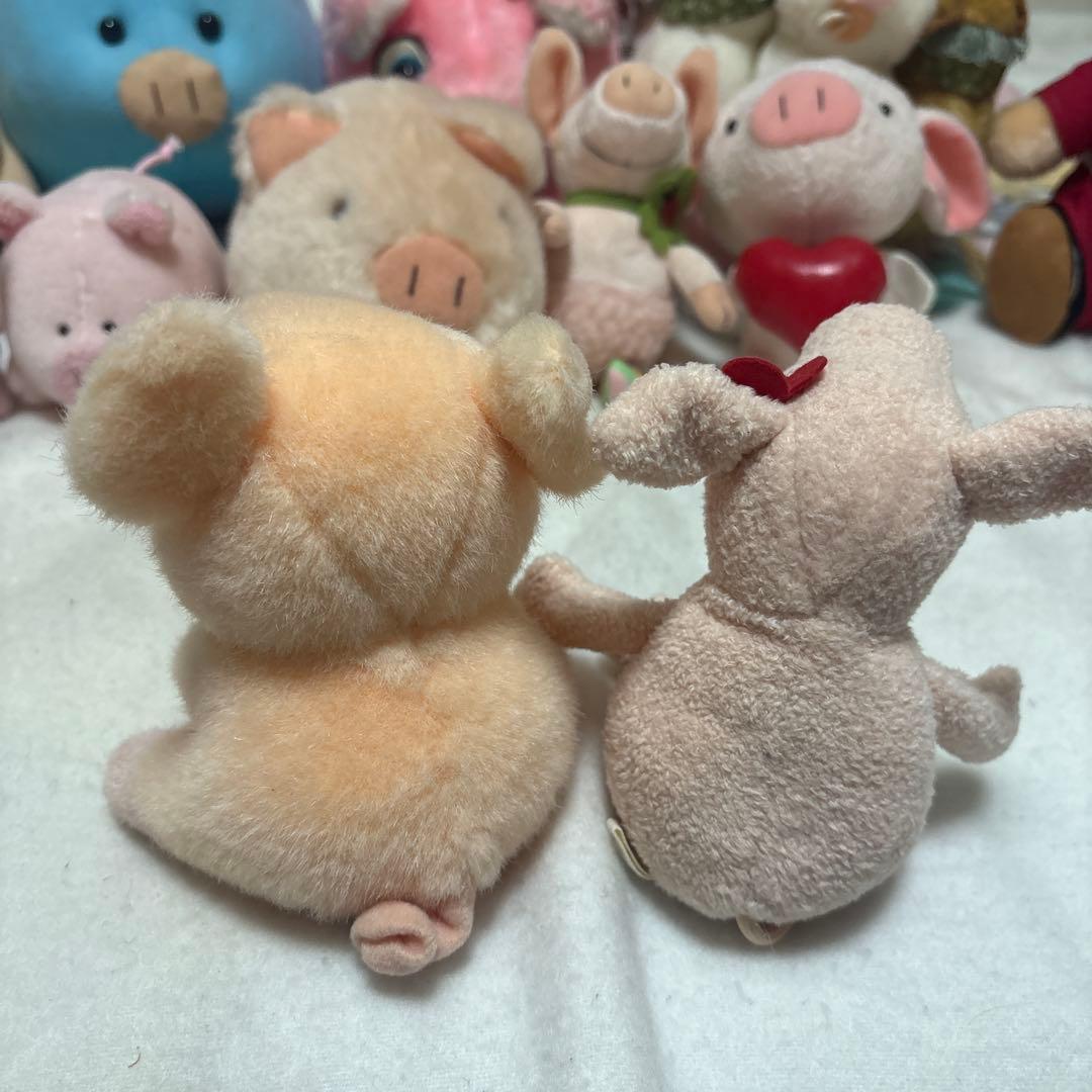 ブタ ぬいぐるみ＆マスコット 17こ まとめ売り バラ売り不可 中古品 ②