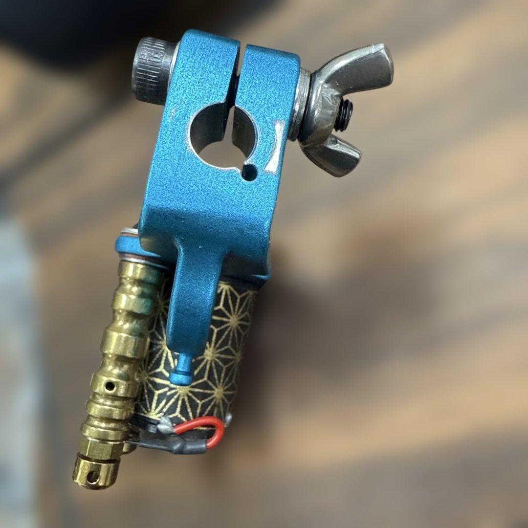 ウィザード・タトゥー・マシン　QUINKE ブルー　ロータリーマシン