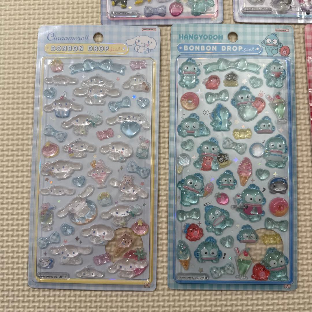 サンリオ　ボンボンドロップシール　第2弾　5枚セット　正規品