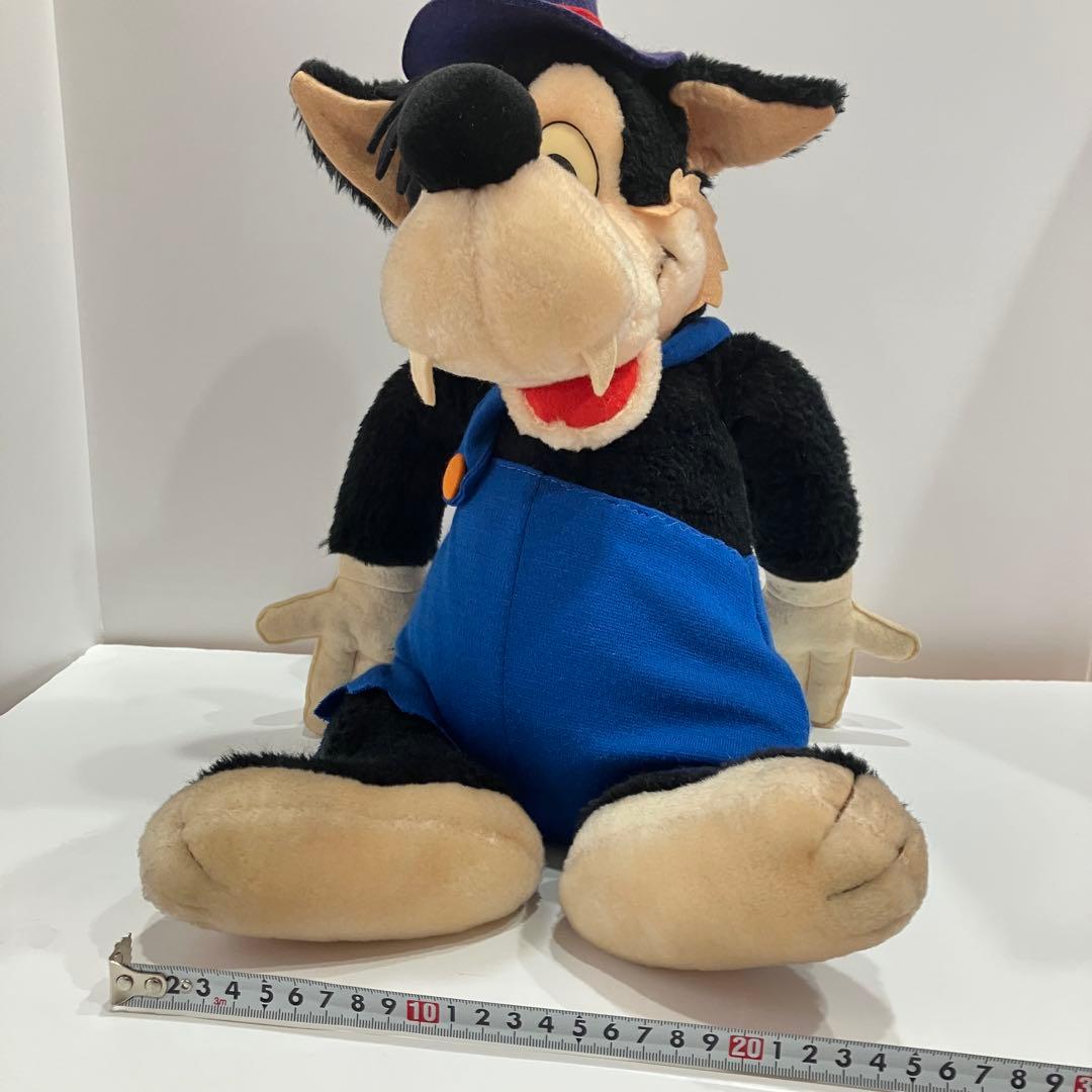 東京ディズニーランド　ビッグバッドウルフ　ぬいぐるみ　昭和レトロ