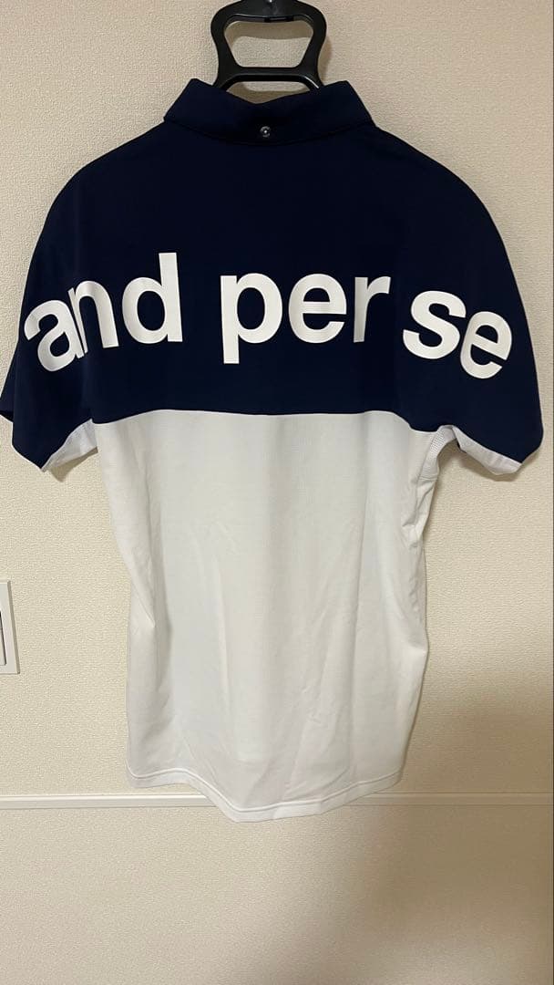 【美品】アンパスィ　ボタンダウン　ポロシャツ