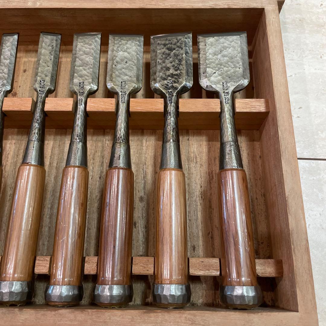 国慶　打出し鑿 総磨 10本組　超稀少