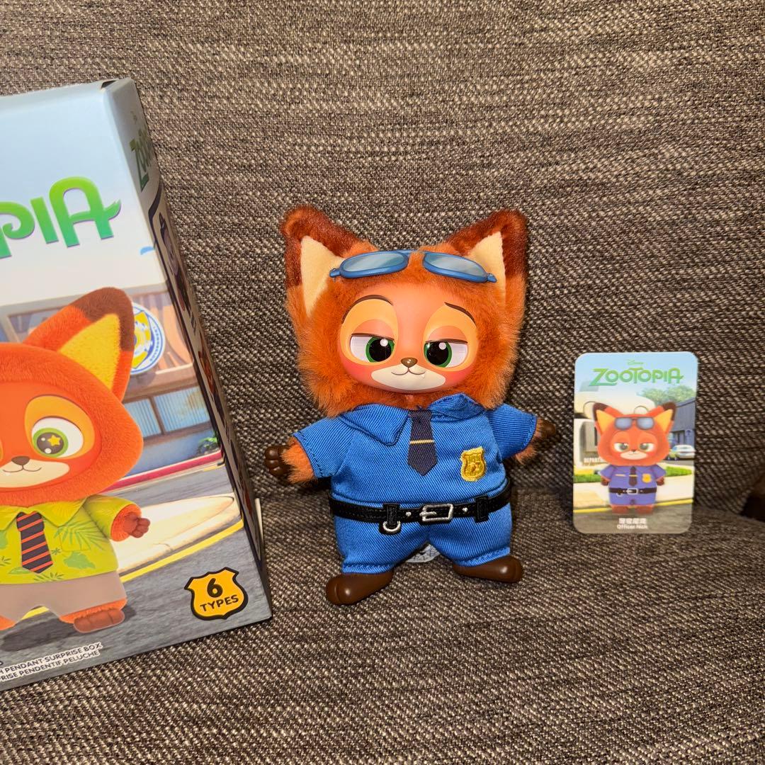 MINISO ディズニー　ズートピア　マスコット　ジュディ　ニック　2点セット