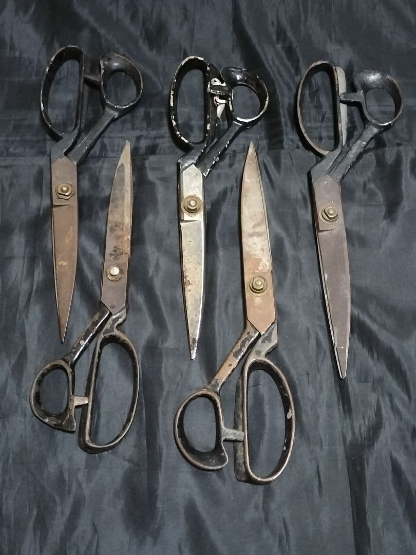 はさみ　54本　クラシック　裁ちばさみ 黒　　レトロ　ヴィンテージ　ピンキング