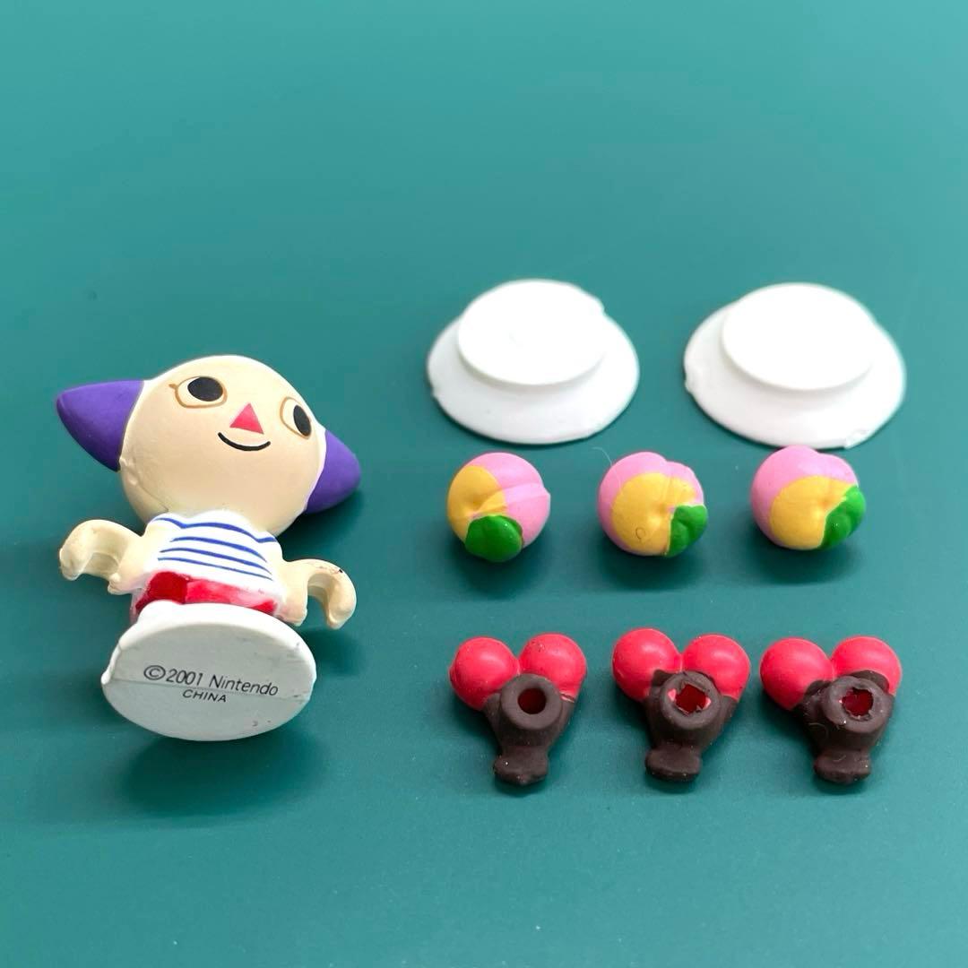 どうぶつの森 森をつくろう！ F-33 女の子 さくらんぼ 桃 お皿 レア