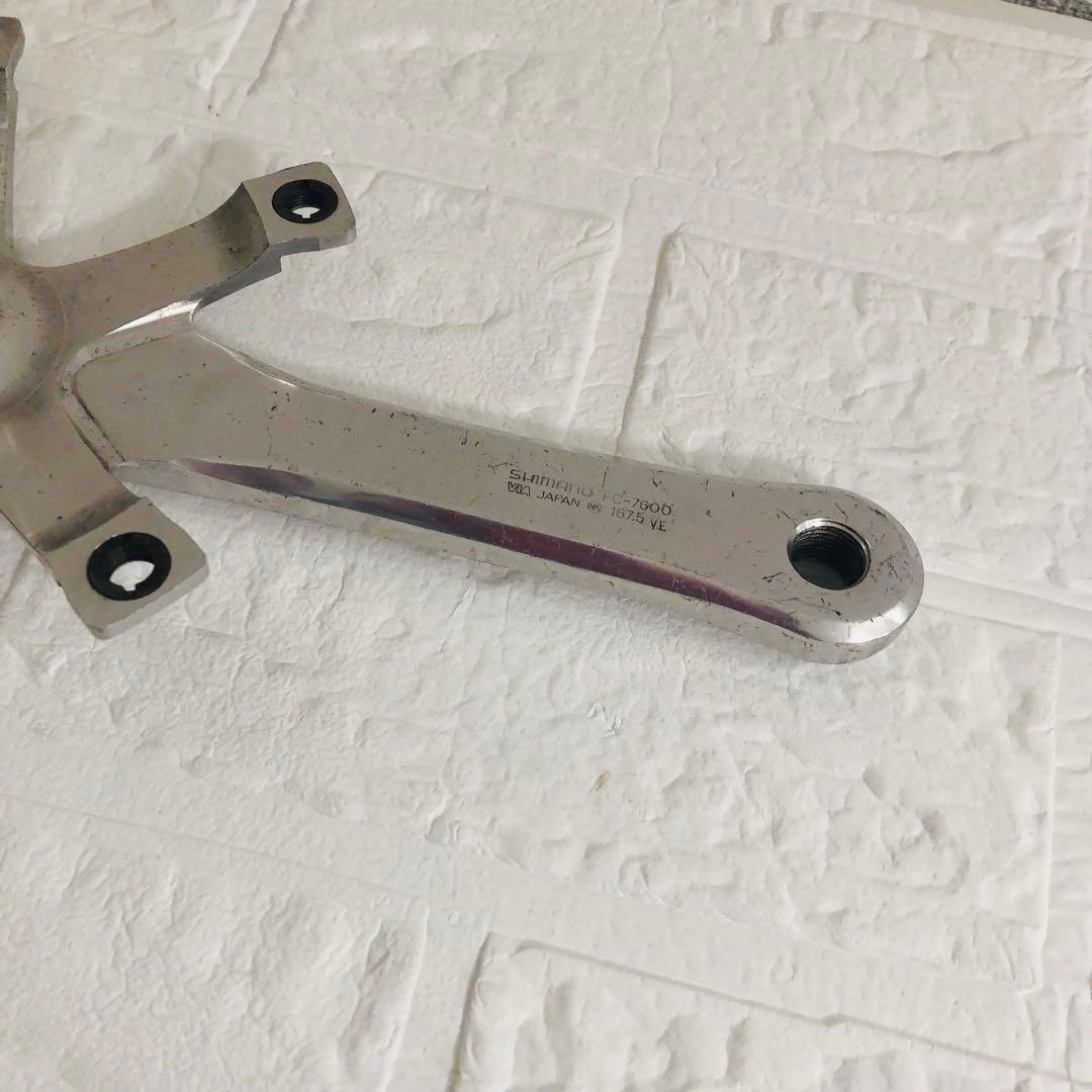 シマノ NJS ピスト クランク FC-7600 167.5mm ネジなし