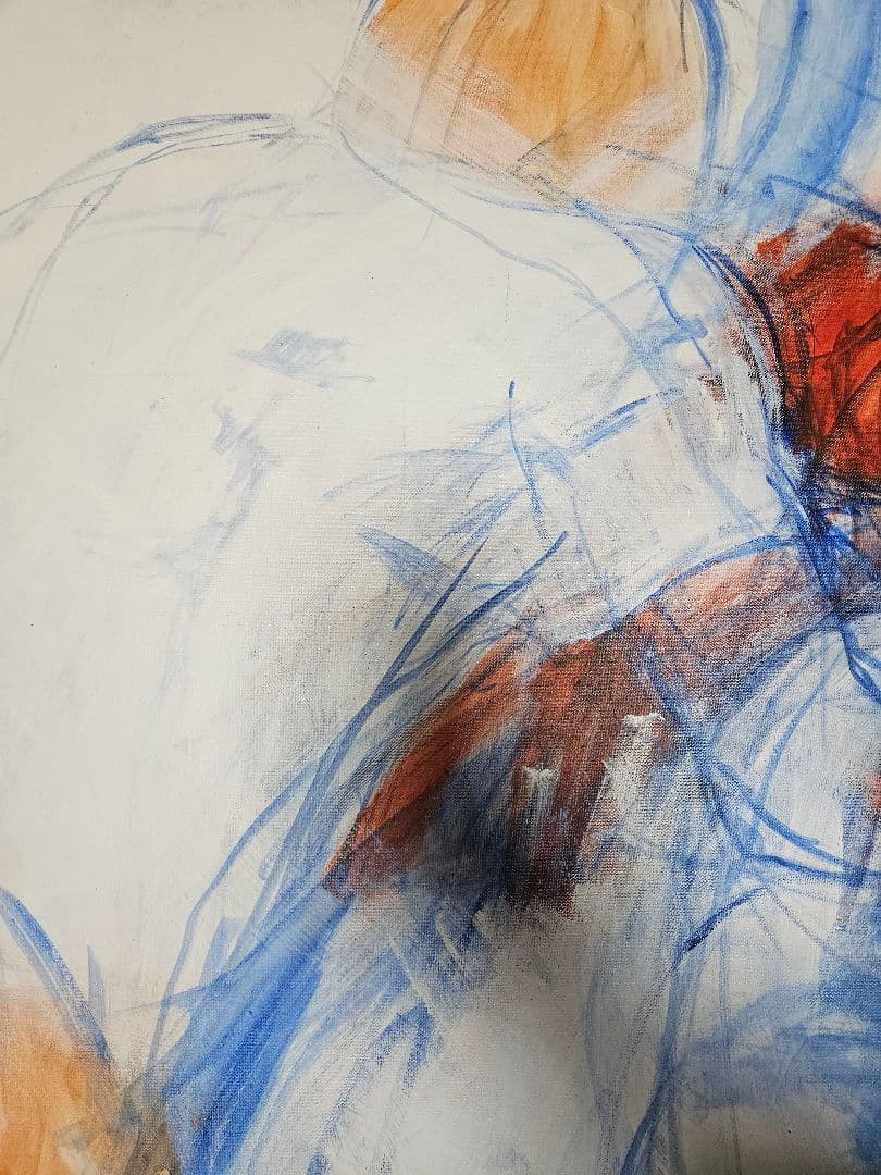 Ralf Augsburger S50号の傑作 躍動感溢れるアブストラクトアート