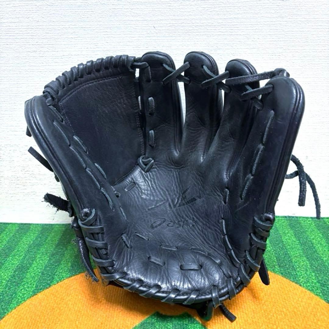 アシックスasics 軟式グローブ 投手用 ブラック DIVE