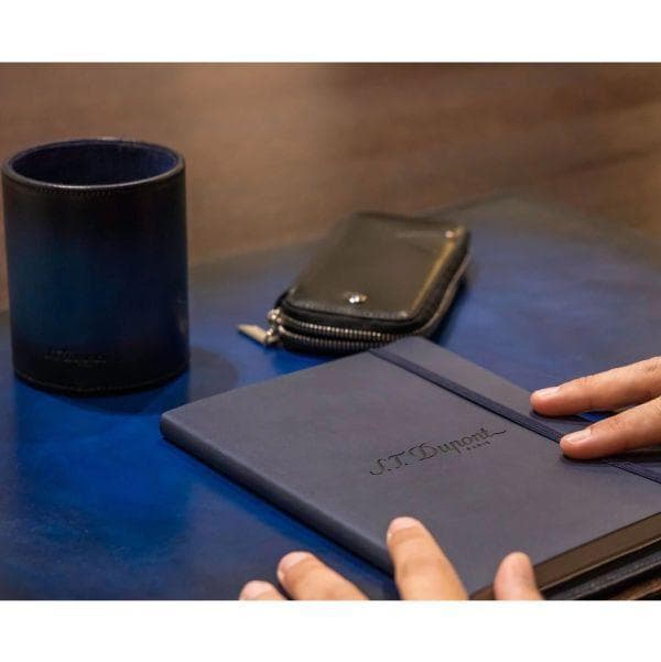 デュポン S.T.DUPONT 007105アトリエブルー レザー デスクマット