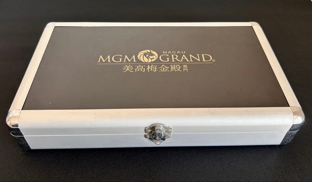 【超希少】MGMマカオ 5つ星ホテル 麻雀セット 黄金ライオン刻印
