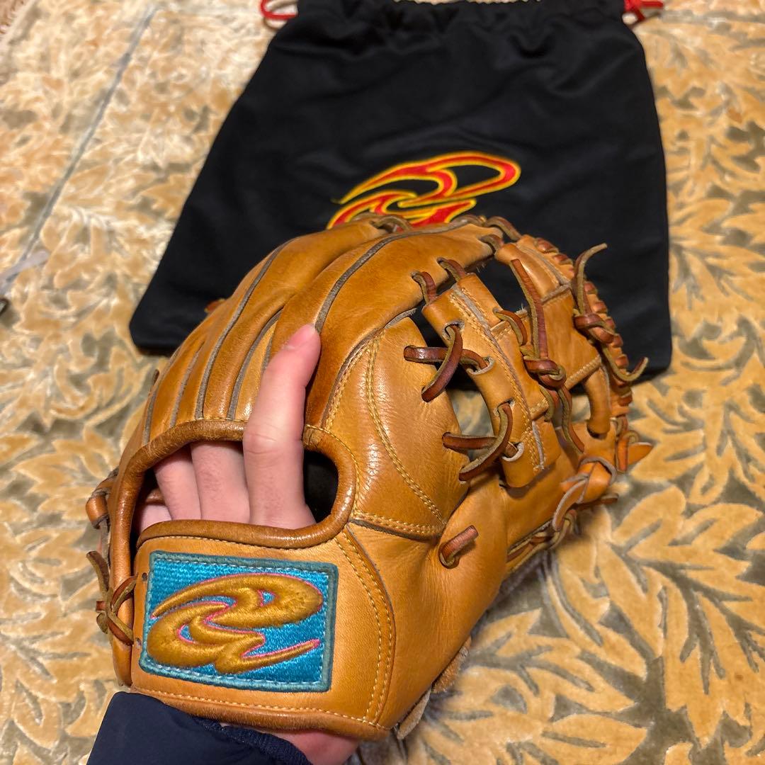 Donaiya軟式グローブ ブラウン 収納袋付き