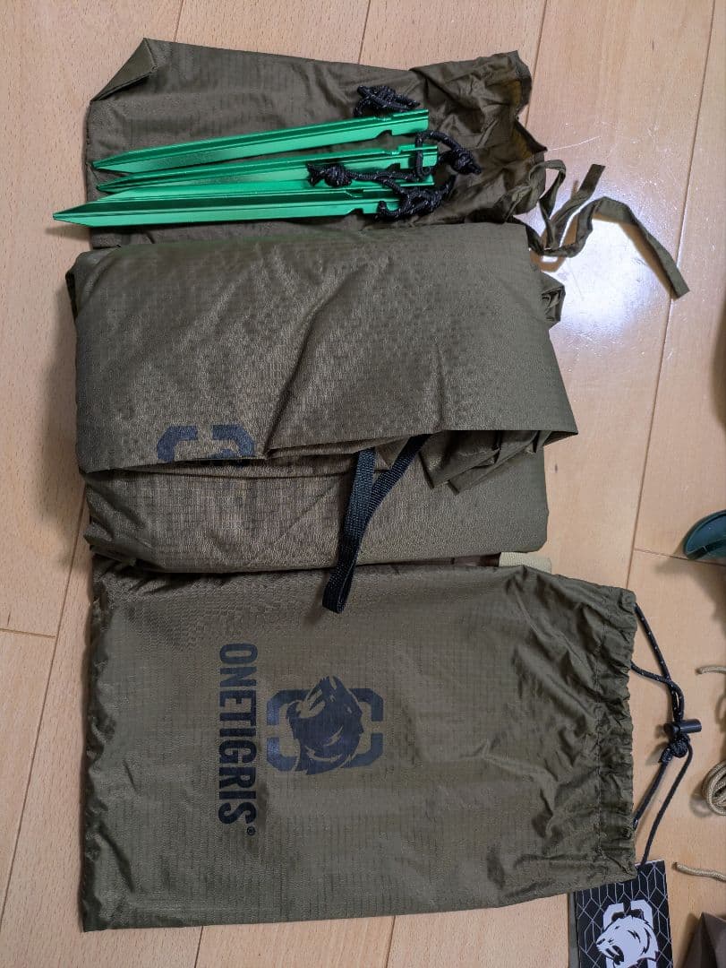 【未使用】ONETIGRIS ソロホームステッド グランドシート付き