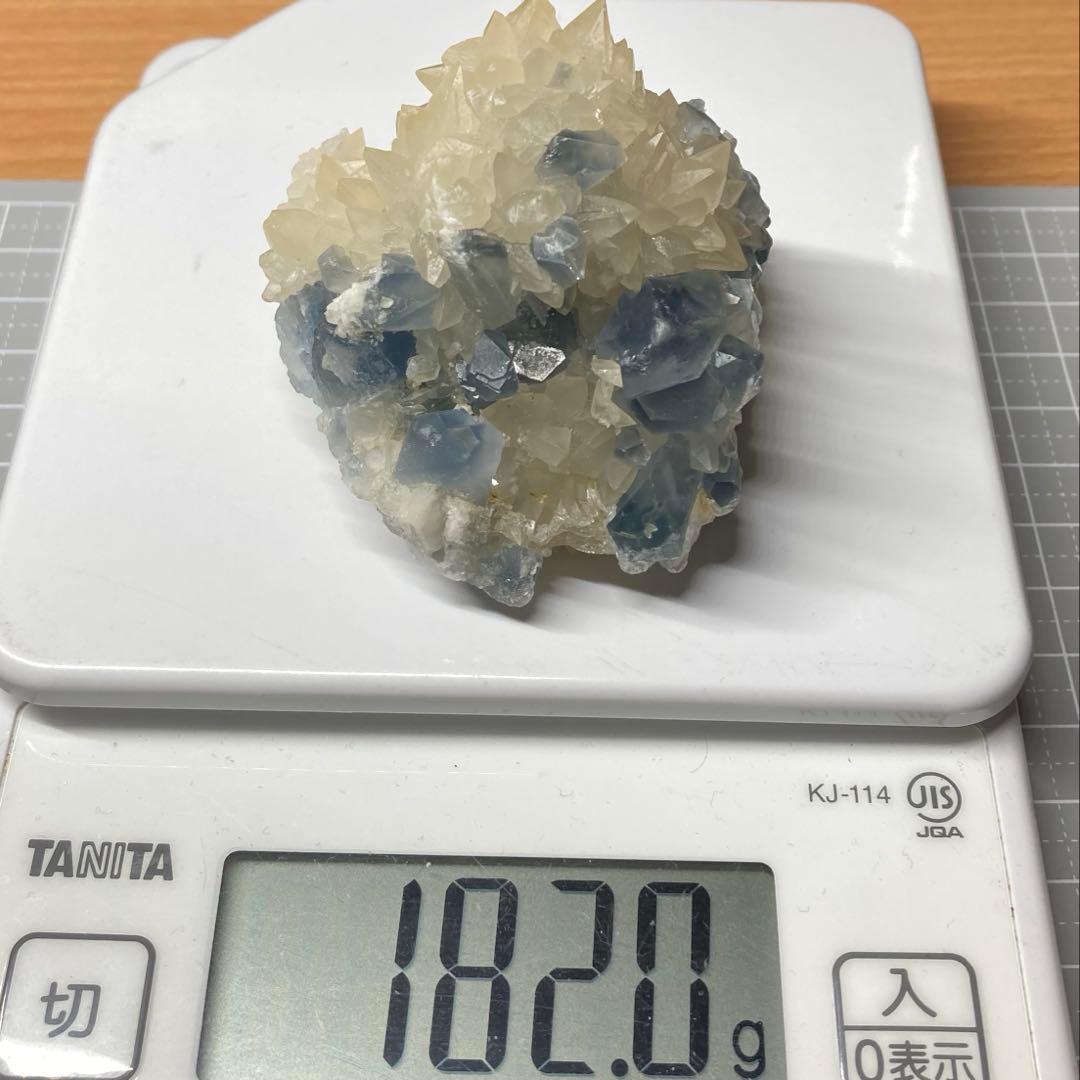 カルサイト　セレスタイン　共生鉱　アフガニスタン　182g セレスタイト