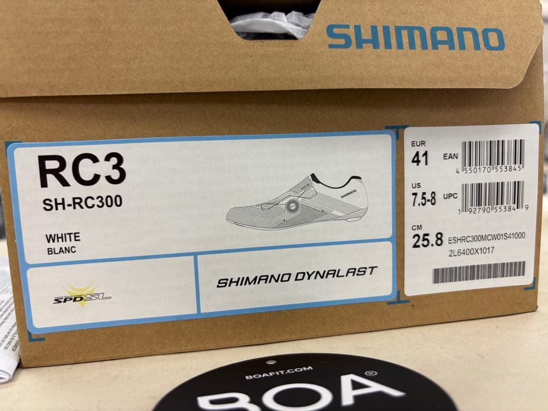 218【新品・未使用】シマノ　SH-RC300　ビンディングシューズ　EU41