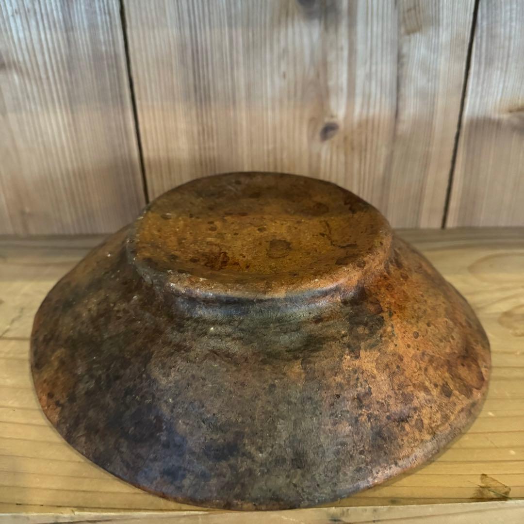 アフリカ 陶製高台鉢 素焼き ビンテージ 器 アンティーク 民藝 古道具 古物