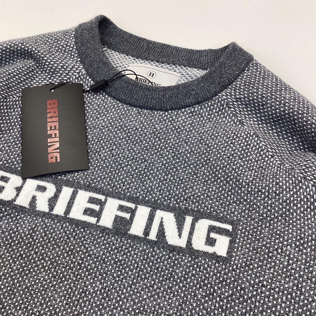 BRIEFING 新品　BIRDS EYE LOGO CREWNECK KNIT