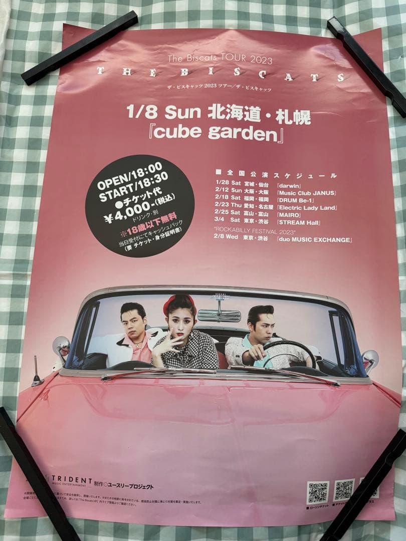 The Biscats 2023年ツアー　非売品 B2 ポスター