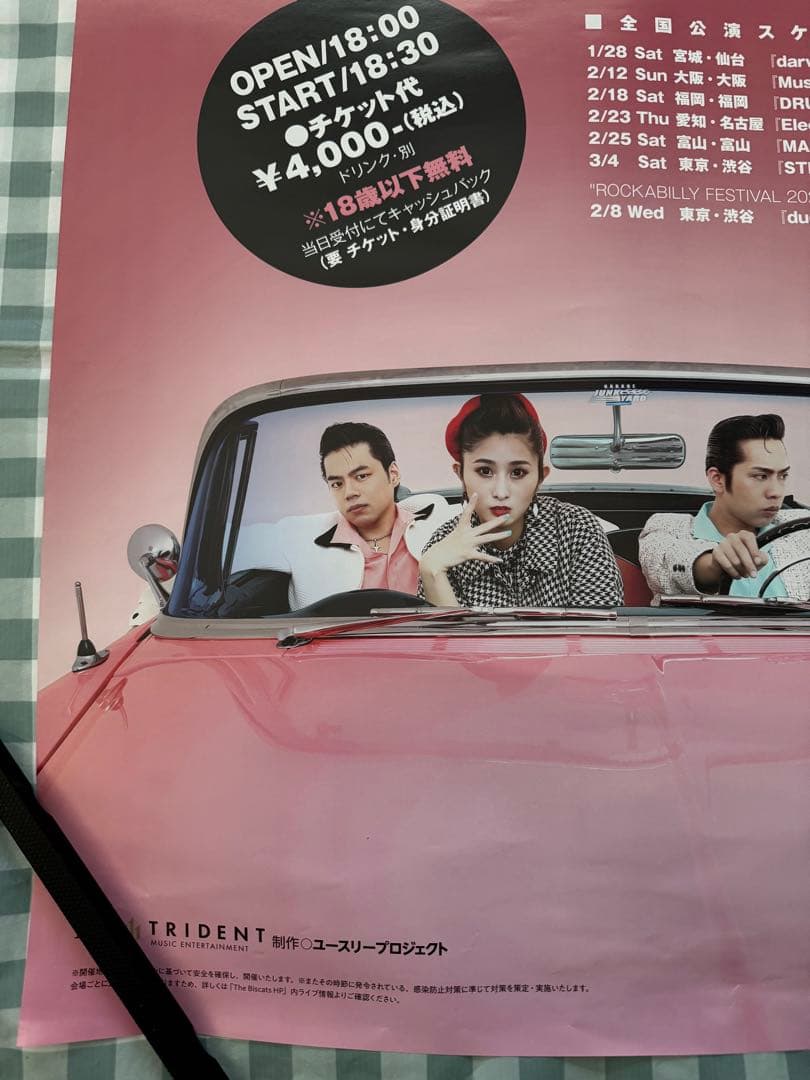 The Biscats 2023年ツアー　非売品 B2 ポスター