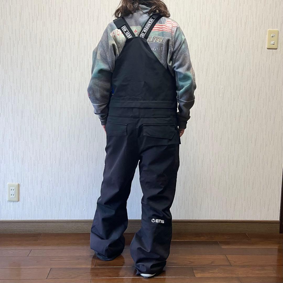 洗濯&撥水 ELNATH エレナス ビブパンツ スノーボード スノボ パンツ M