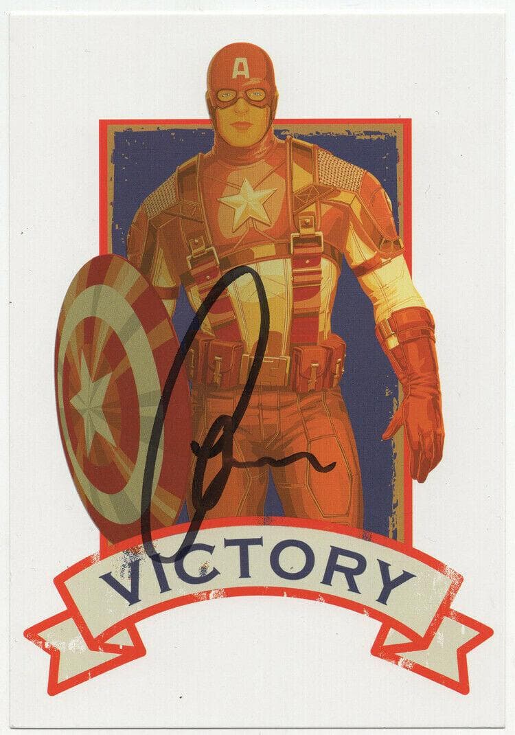 直筆サイン入り写真  キャプテン・アメリカ クリス・エヴァンス SA鑑定済