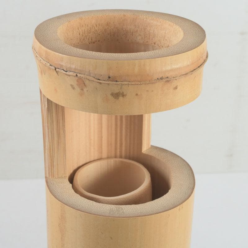 あきら　茶道具　影林宗篤作　升花入　銘千年翠　小林太玄極め箱　V　9694