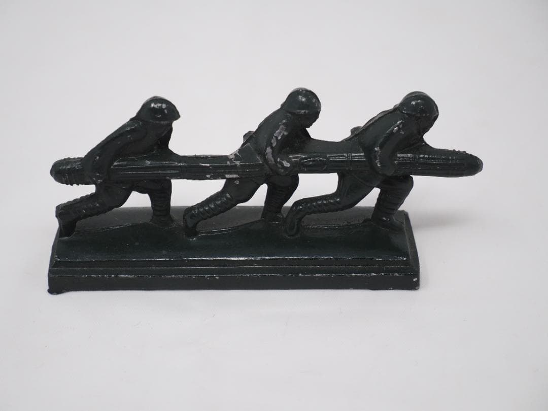 グリコ おまけ 肉弾三勇士之像　美品　レア　貴重品　フィギュア 日本軍　陸軍