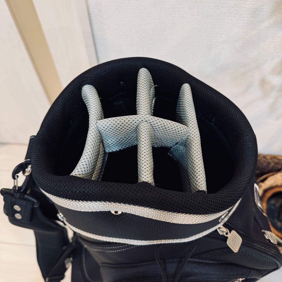 NIKE ナイキゴルフ キャディバッグ9型6分割 ブラック 軽量