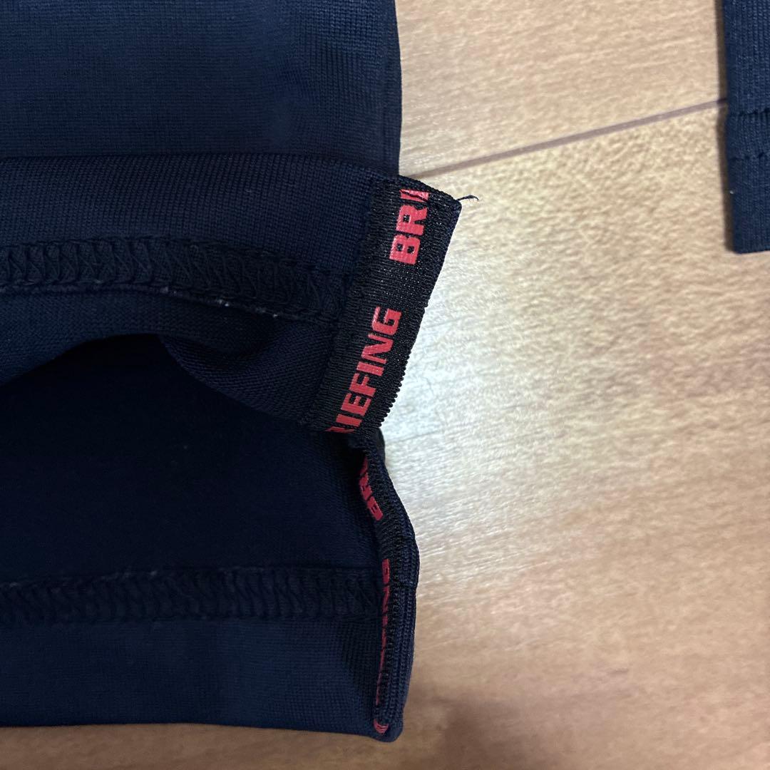 【試着のみ】BRIEFING 両面プリント ハイネック モックネック トップス