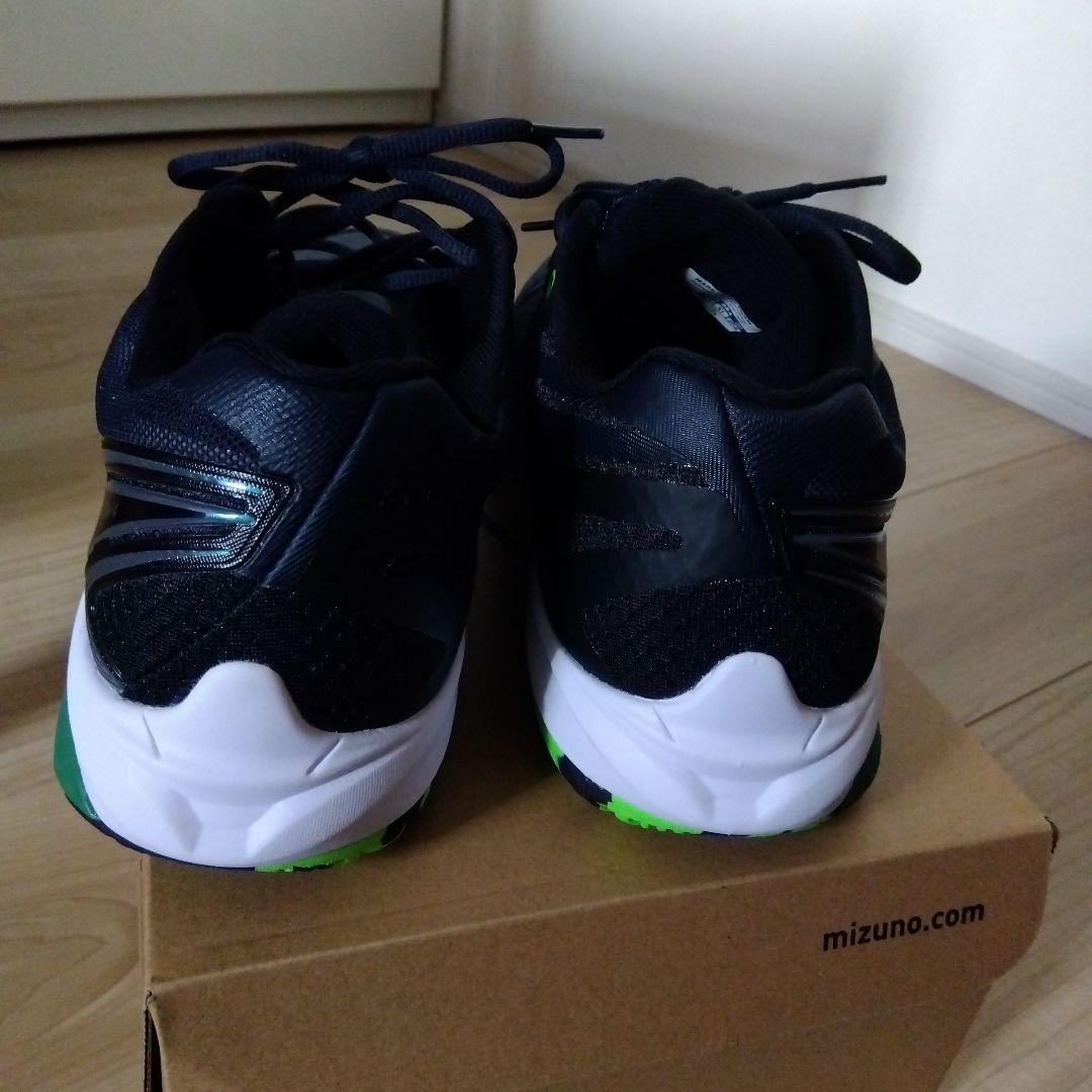 Mizuno バドミントンシューズ 27.5cm ネイビー/グリーン