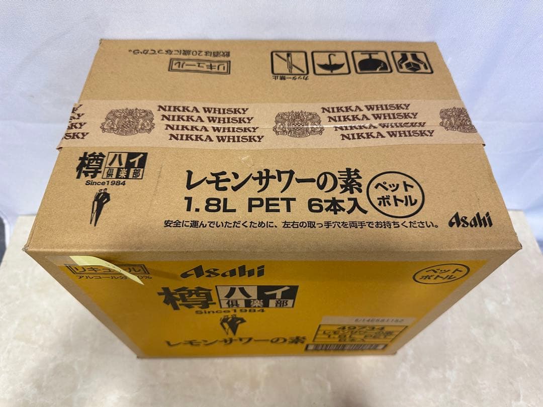 22) 格安！アサヒ「樽ハイ倶楽部レモンサワ一の素 1800ml」の6本セット