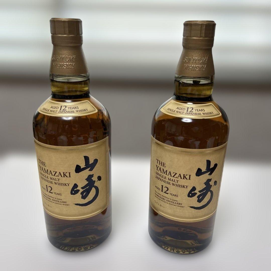 サントリー シングルモルト ウイスキー 山崎 12年 700ml×2