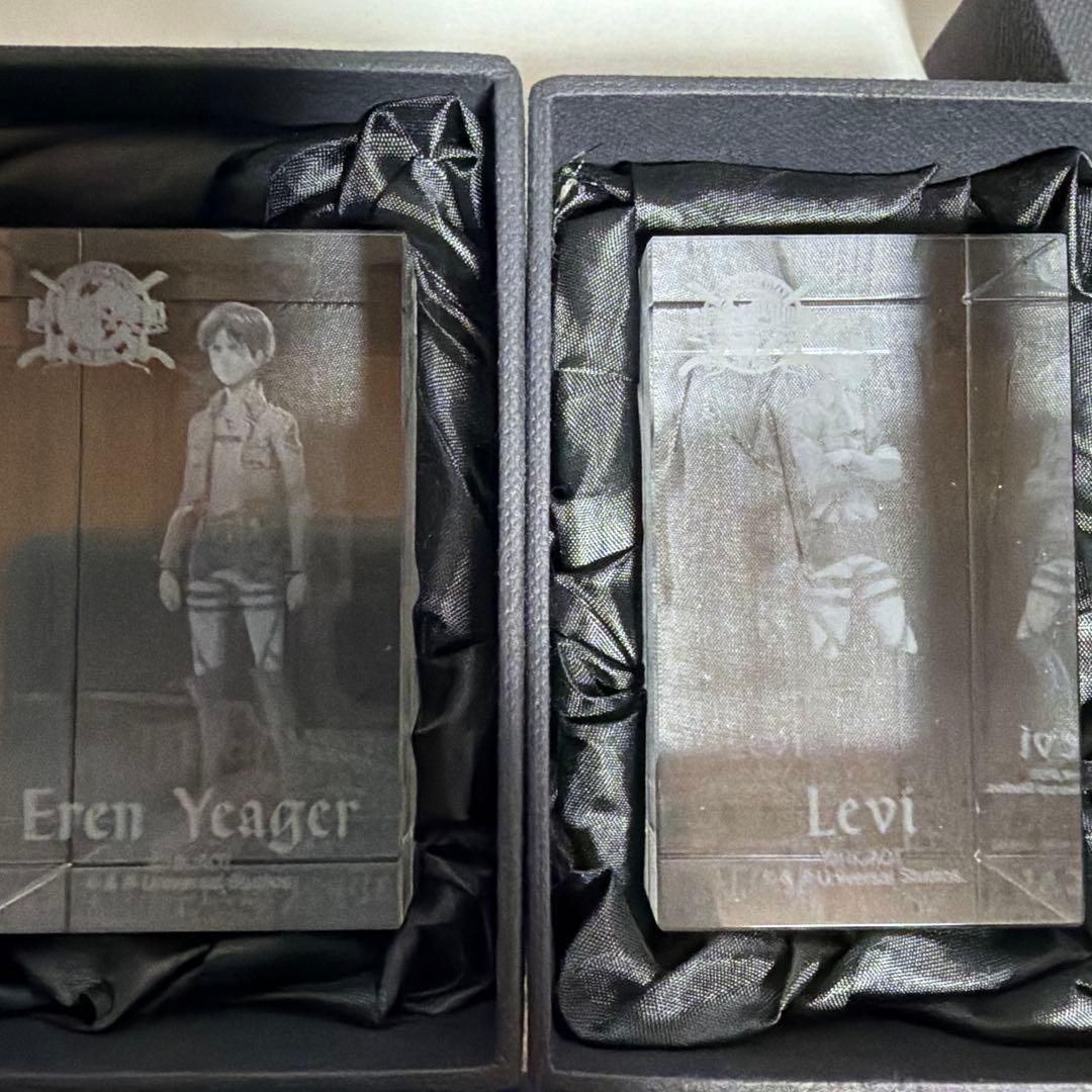 リヴァイ&エレンクリスタルガラス