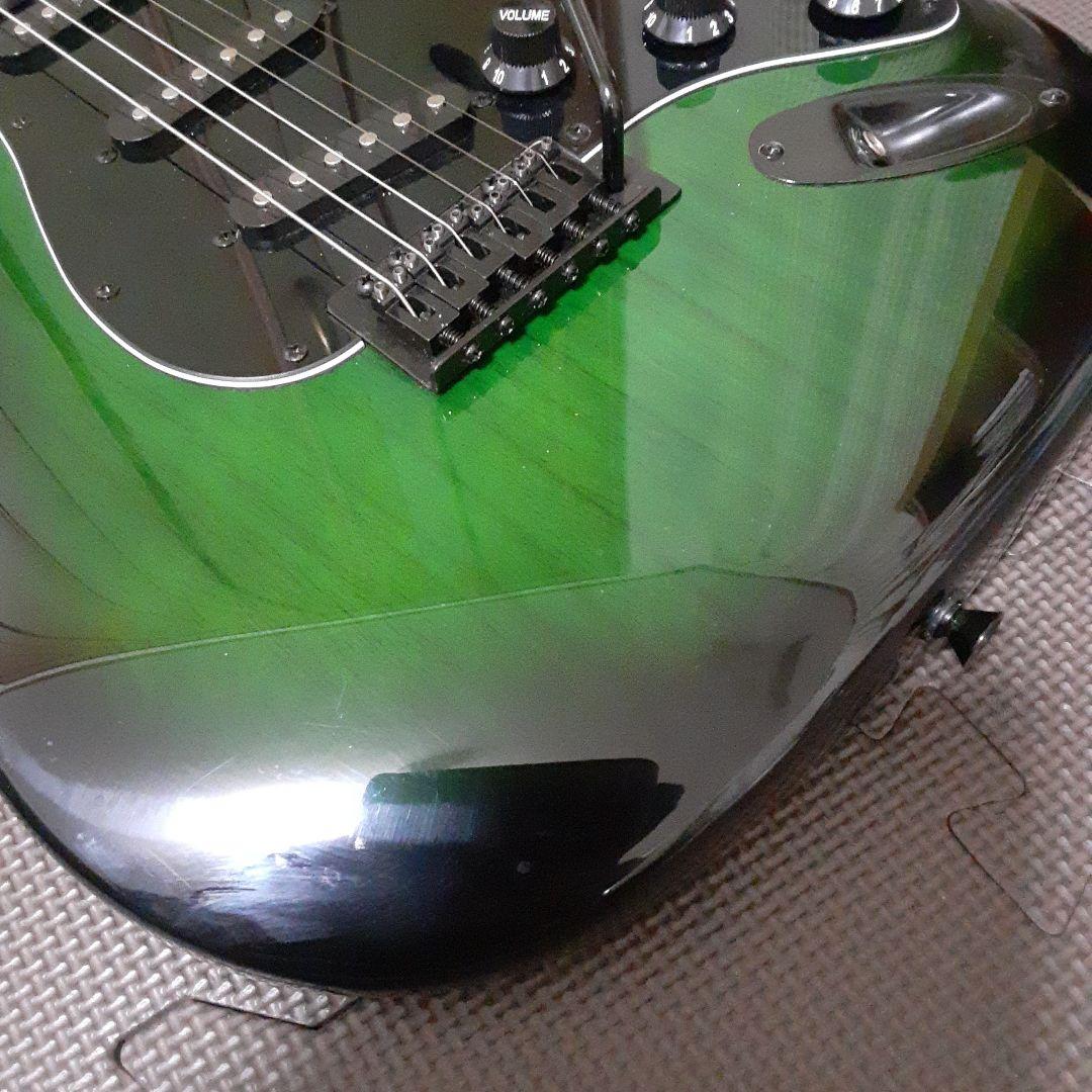 美品　SELDER グラデーショングリーン エレキギター